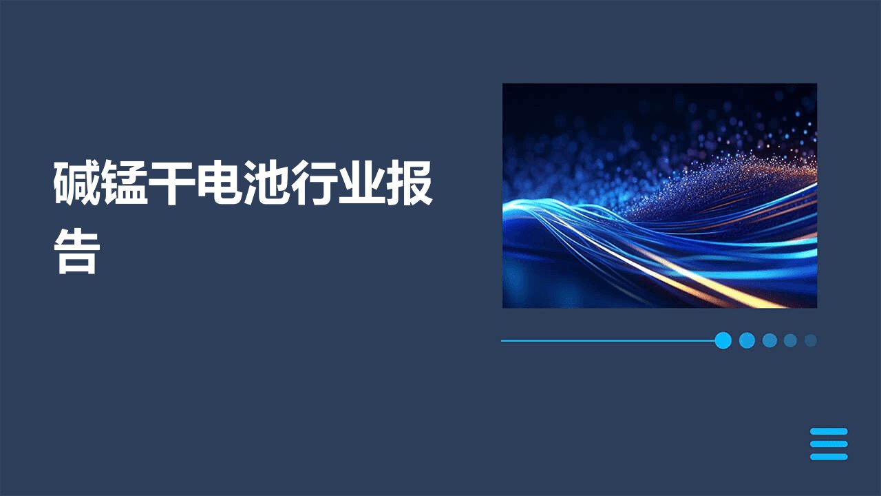 碱锰干电池行业报告