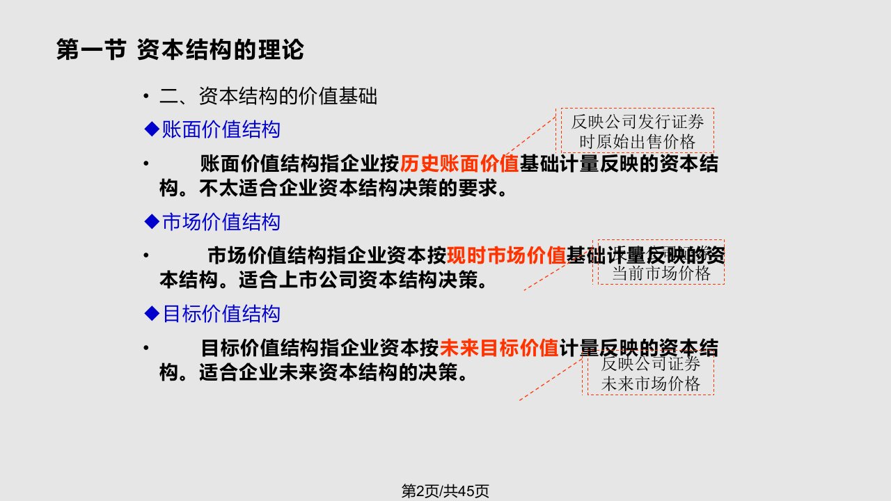 财务管理第六章资本结构决策