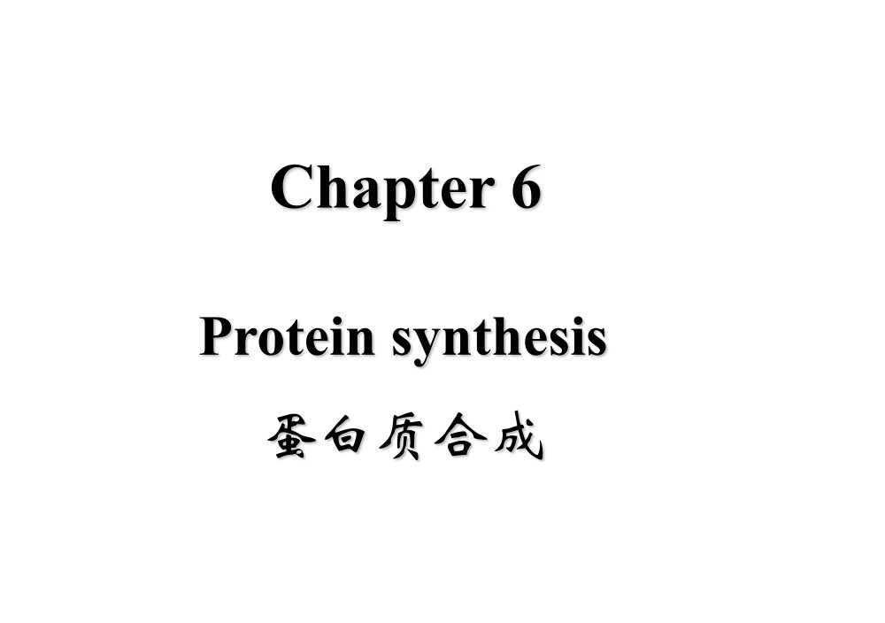 基础分子生物学课件6