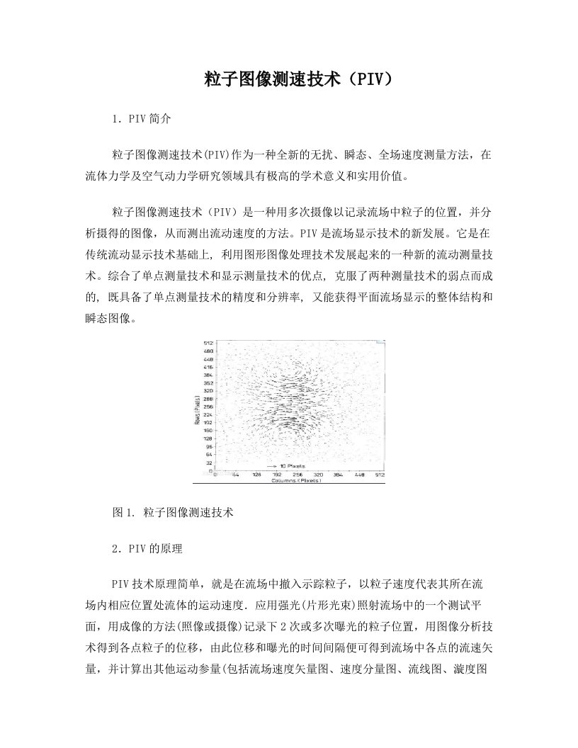 粒子图像测速技术