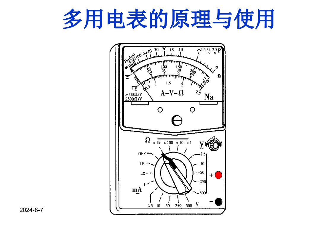 多用电表的原理与使用教学课件