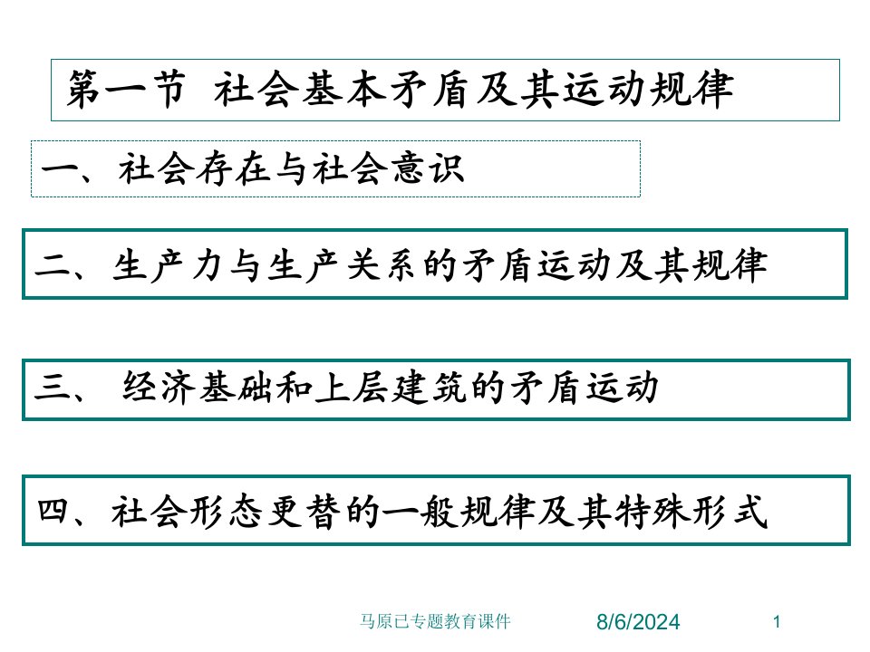 2021年马原已专题教育课件讲义