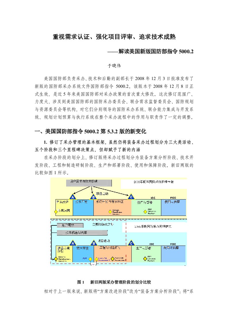 重视需求认证强化项目评审追求技术成熟