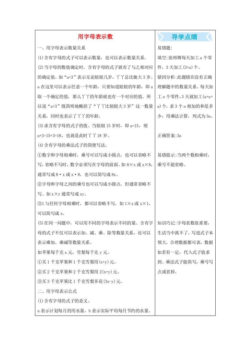 四年级数学下册