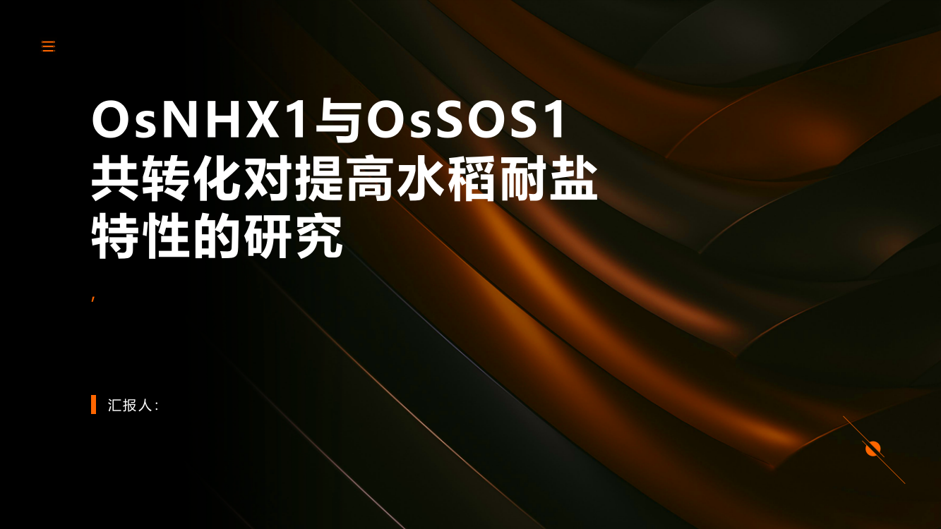 OsNHX1与OsSOS1共转化对提高水稻耐盐特性的研究