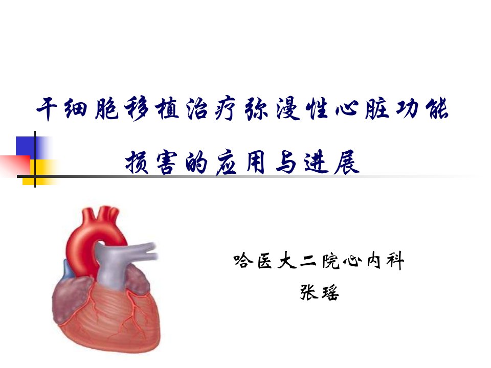 干细胞移植治疗弥漫心脏功能损害的应用与进展