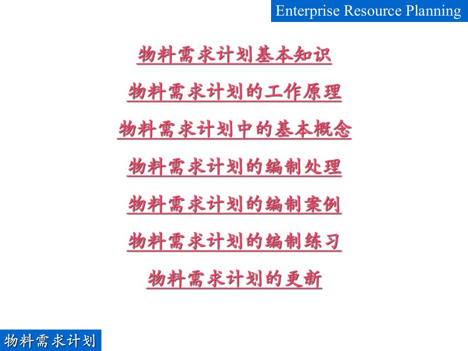 精选物料需求计划培训教材PPT50页