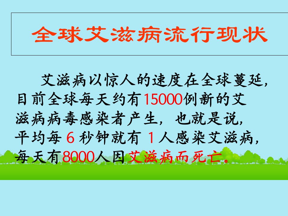 青少年性健康艾滋病防治知识培训ppt课件