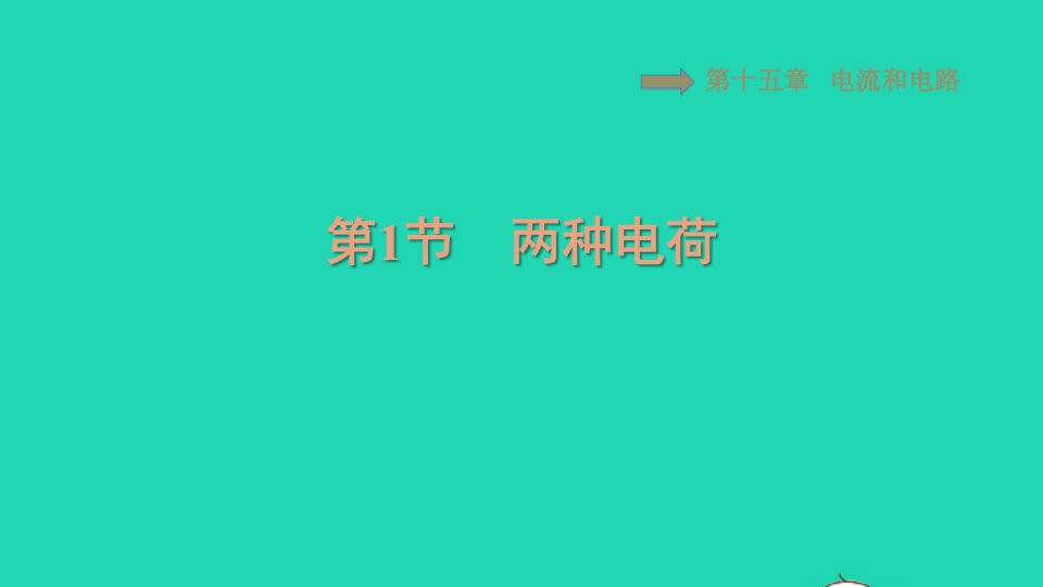 2021九年级物理全册第15章电流和电路15.1两种电荷习题课件新版新人教版1