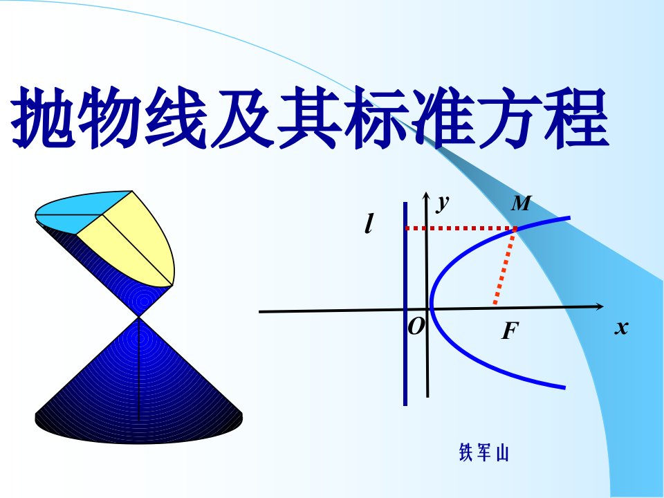 第四师一中铁军山抛物线课件