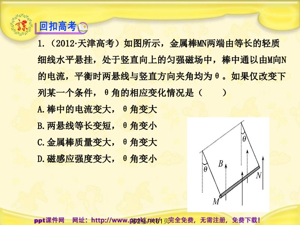 磁场及带电粒子在磁场中的运动复习