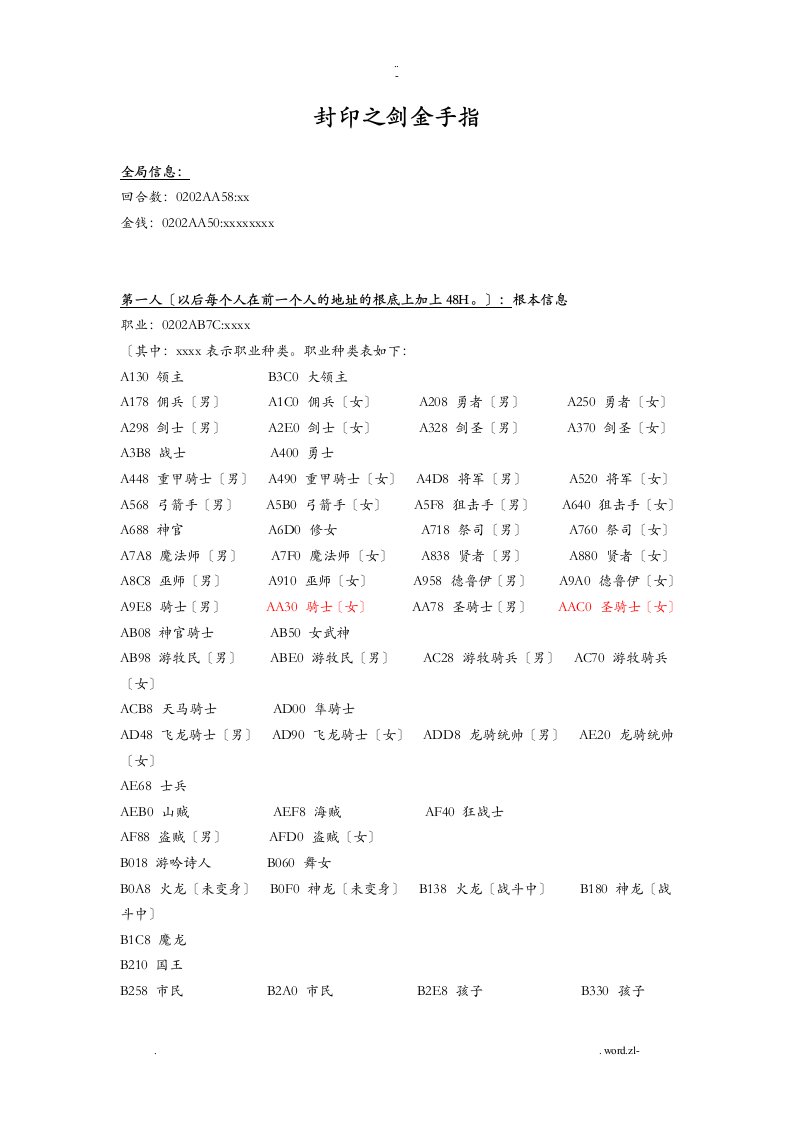 火焰纹章系列金手指