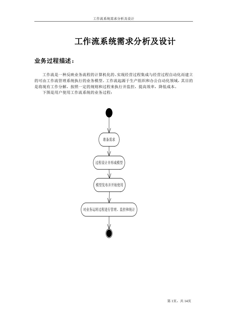 工作流分析及设计