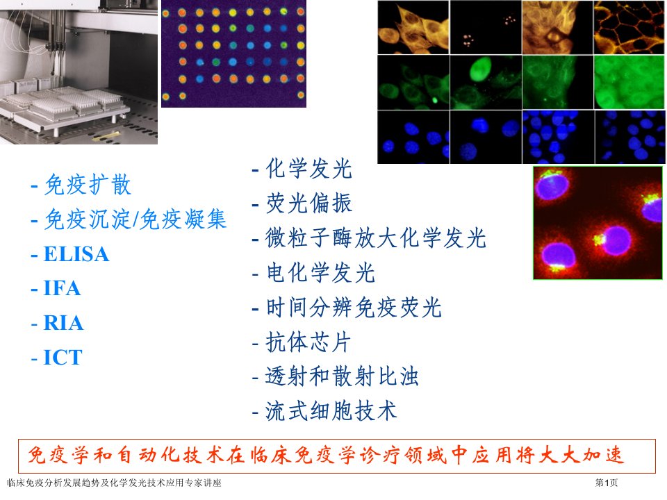 临床免疫分析发展趋势及化学发光技术应用课件PPT