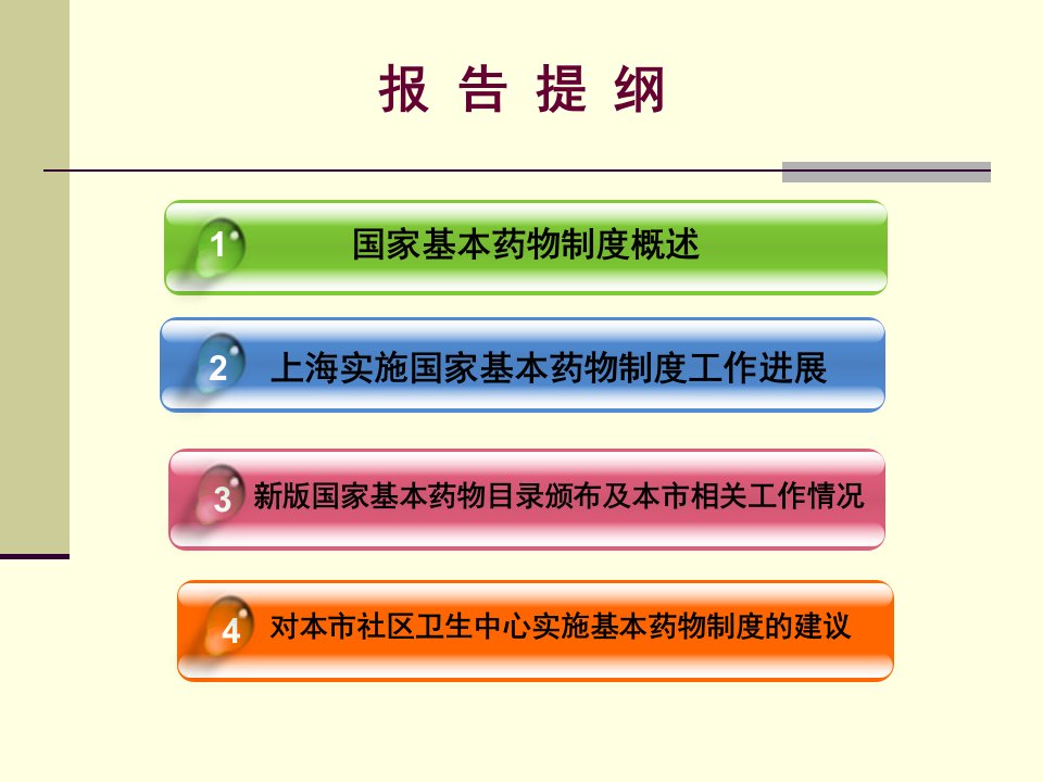 上海基本药物政策报告