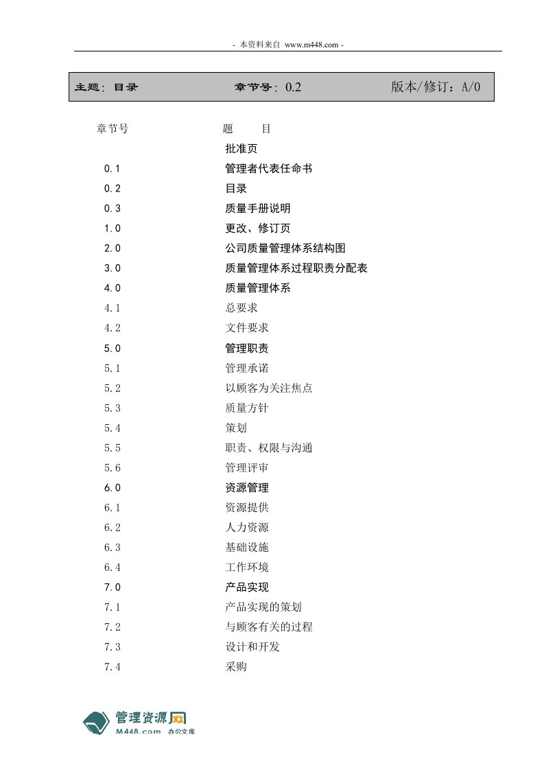 《青岛科顺防水材料公司ISO9001-2008质量手册》(23页)-质量手册