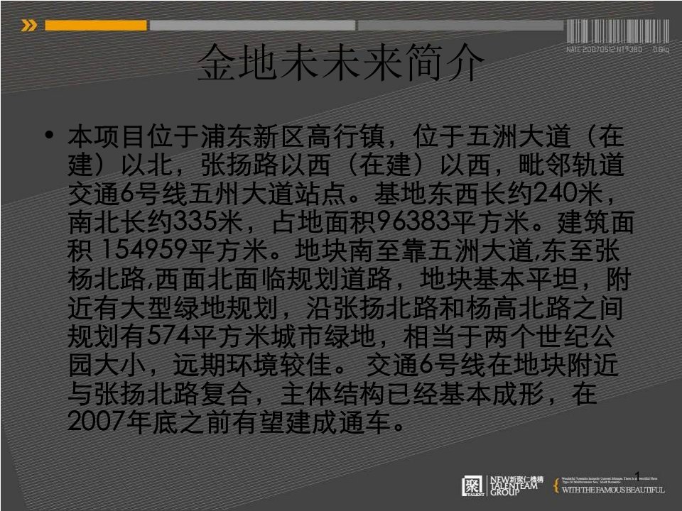 新聚仁金地未未来项目案例介绍39PPT