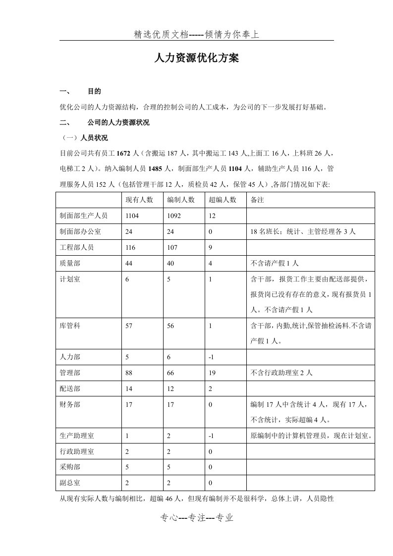 人力资源优化方案(共7页)