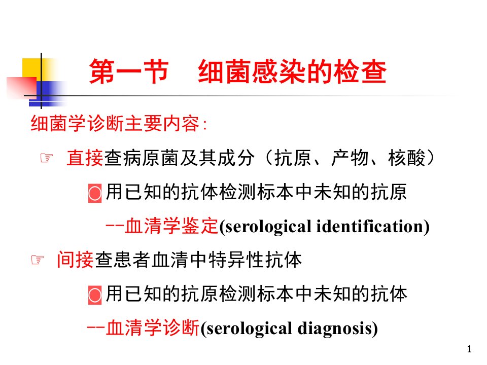 第8章细菌感染的检查方法与防治原则