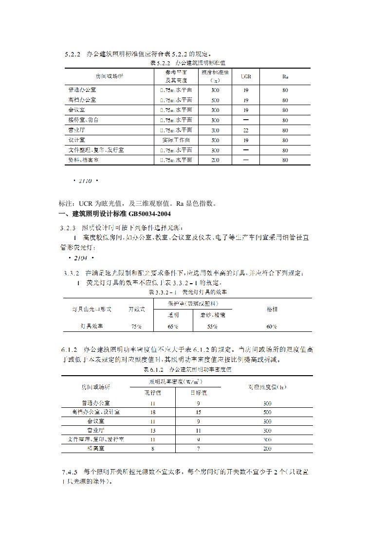 强电照明设计规范