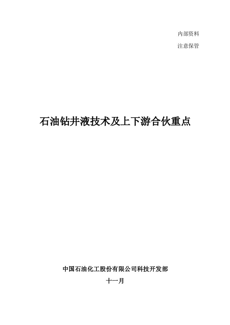 石油钻井液重点技术