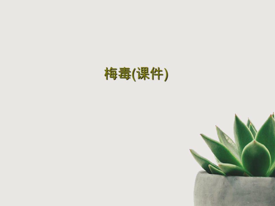 梅毒（ppt课件）