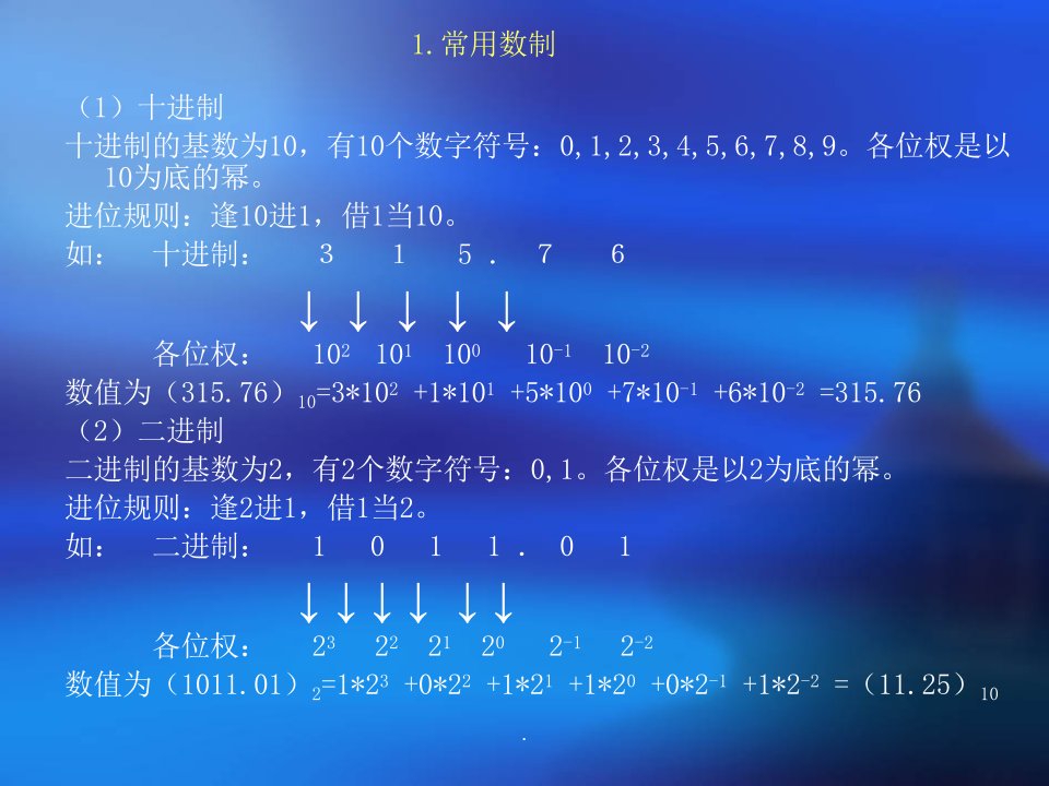 二进制与十进制转换