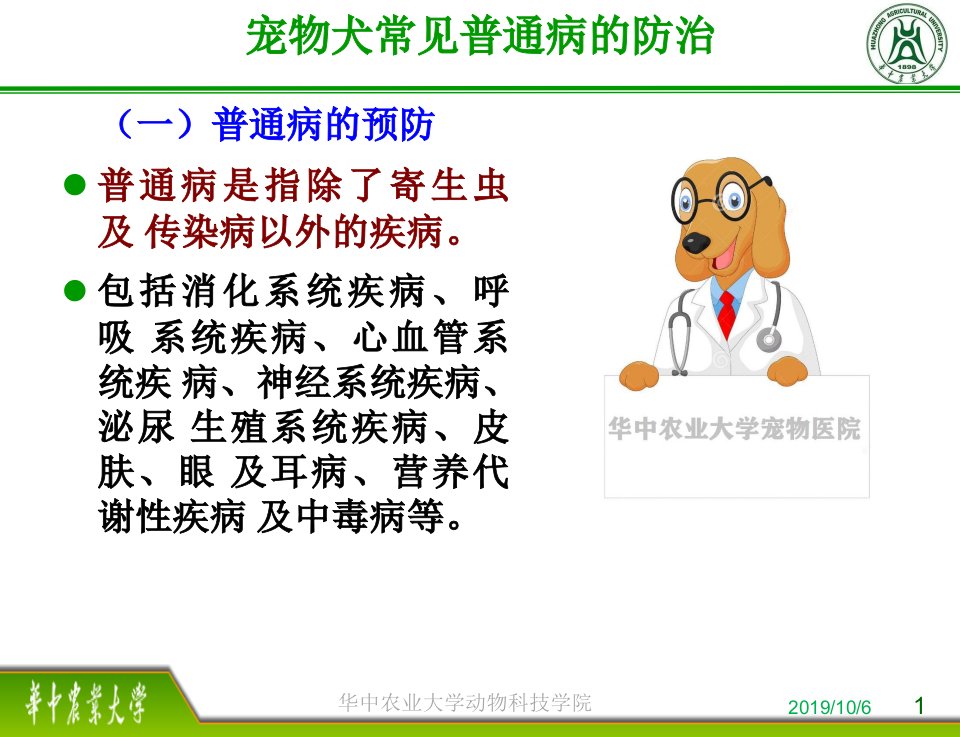 宠物犬的健康保健宠物犬常见普通病的防治课件