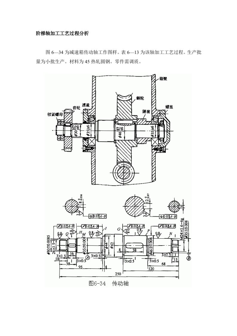 典型轴类零件加工工艺分析