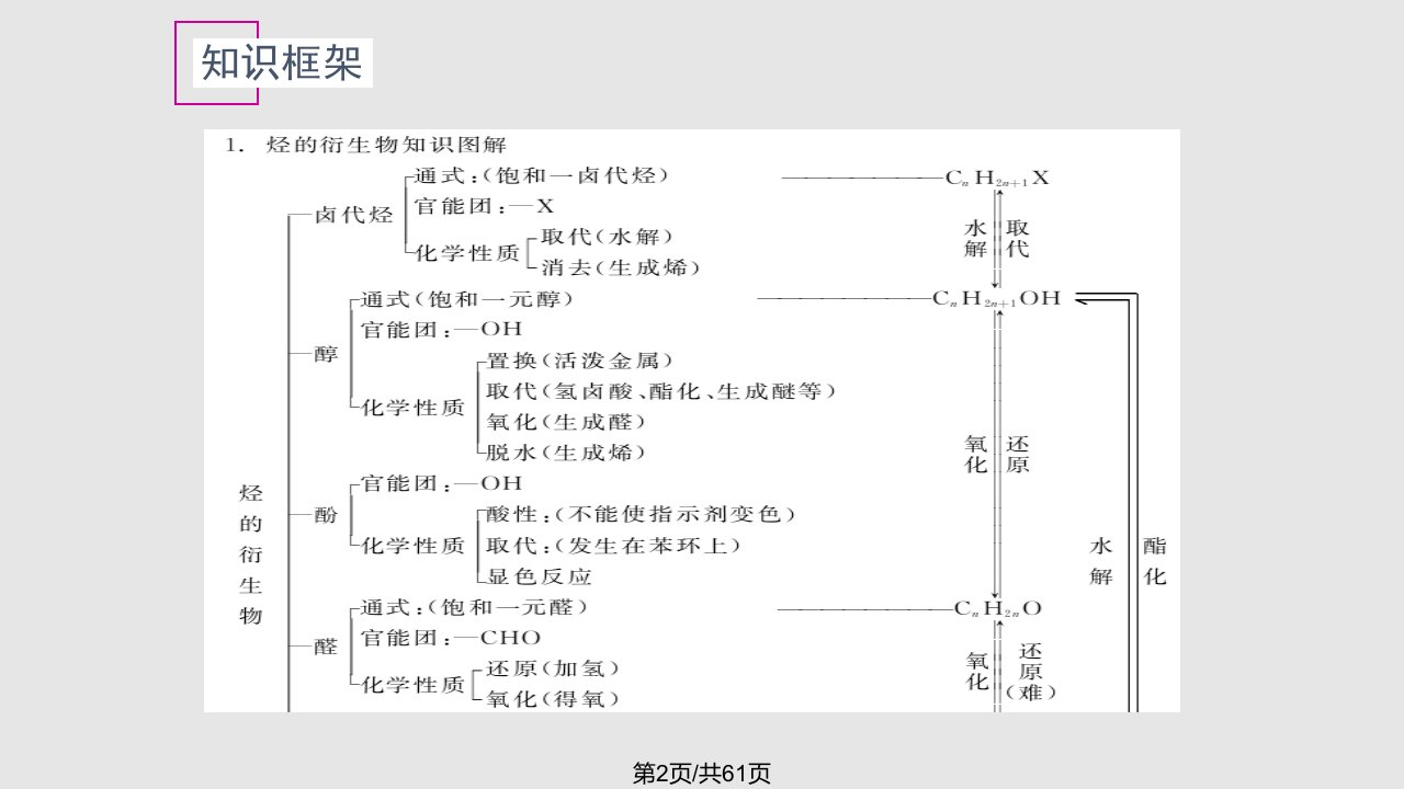 烃的衍生物学习