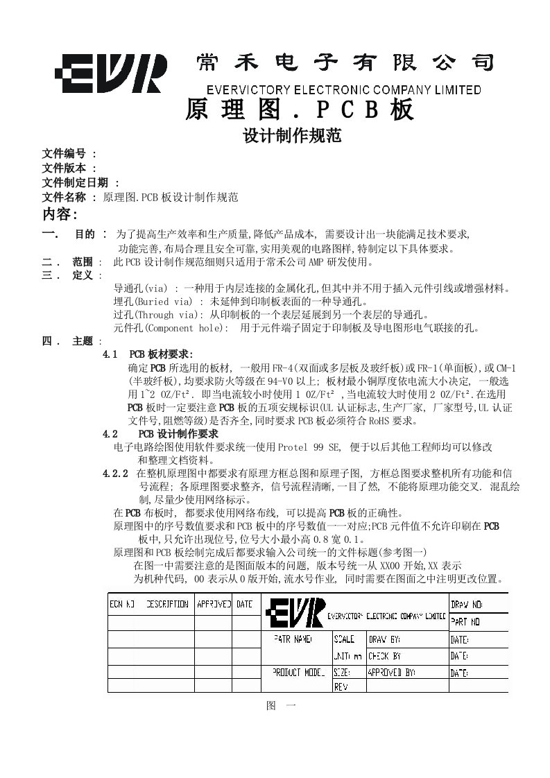 原理图PCB板设计制作规范