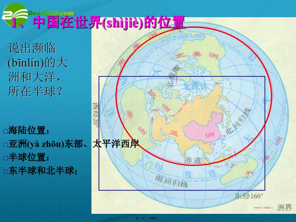 中国的疆域和行政区划人口和民族课件教案资料