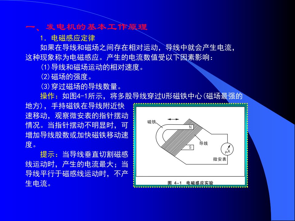 汽车发电机与起动机工作原理