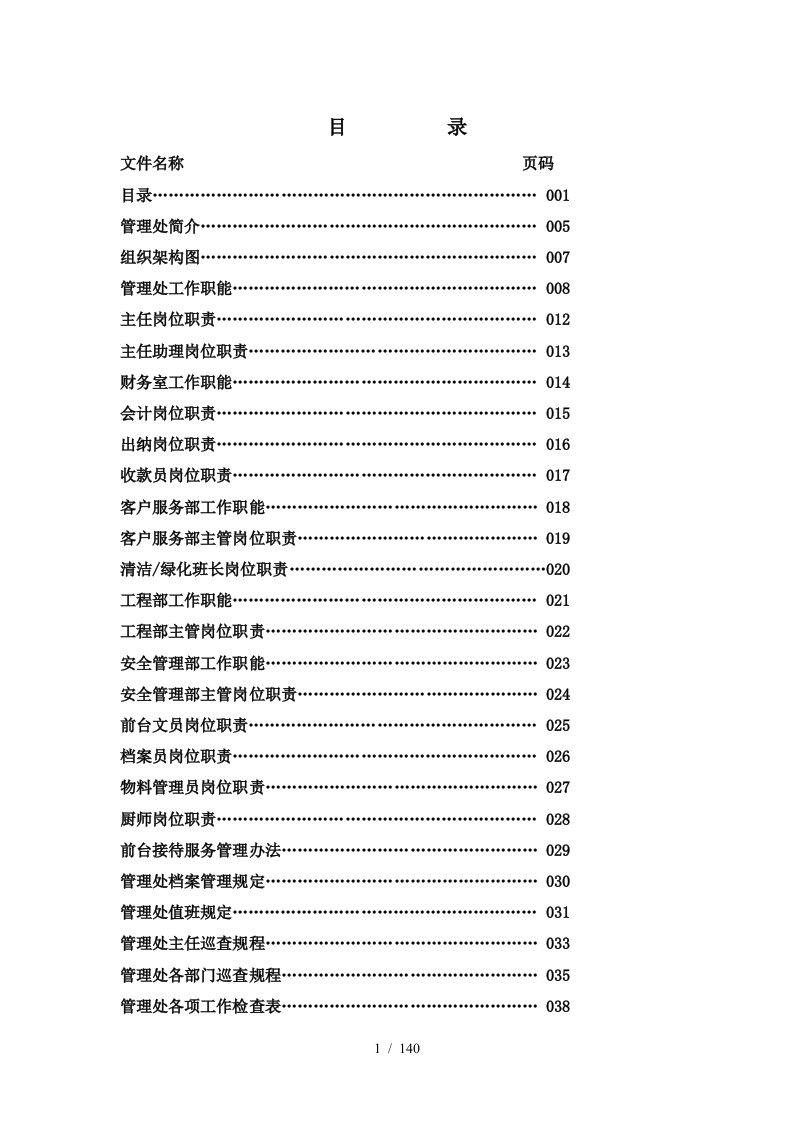 物业工作手册(非常全面)