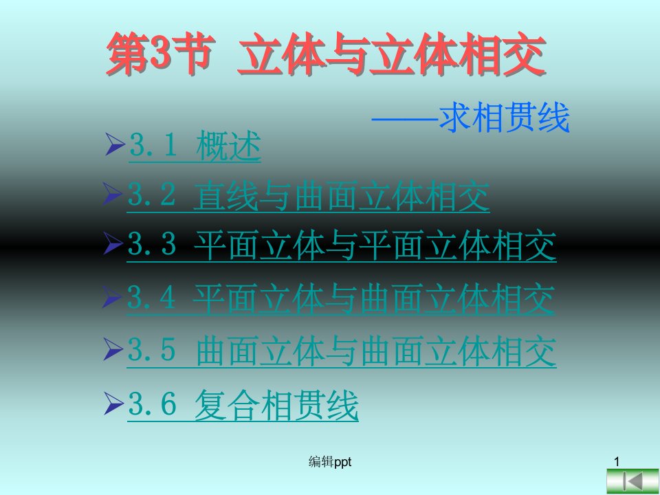 《工程制图相贯线》PPT课件