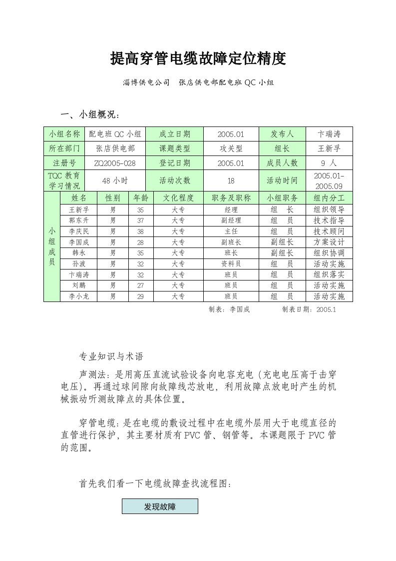 QC小组案例