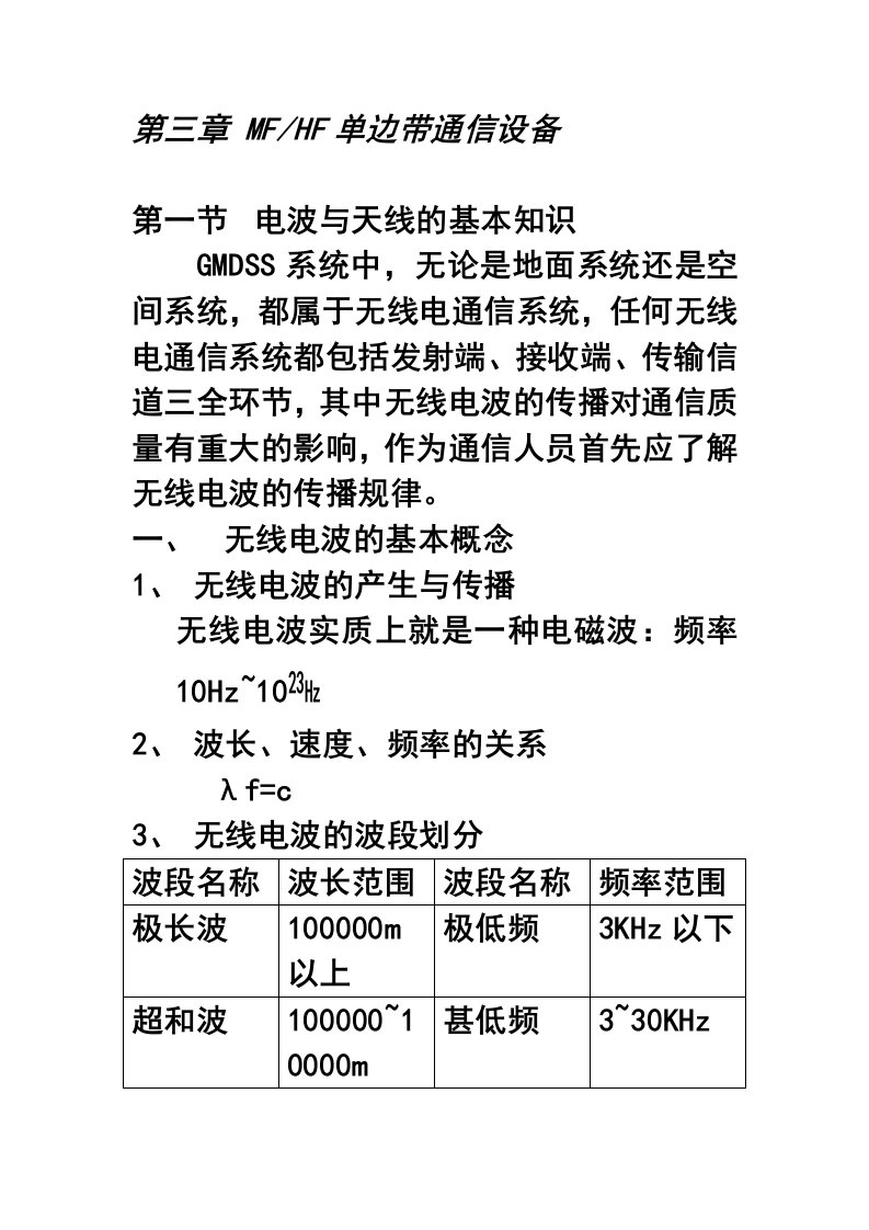 第二章无线电通信的基础知识