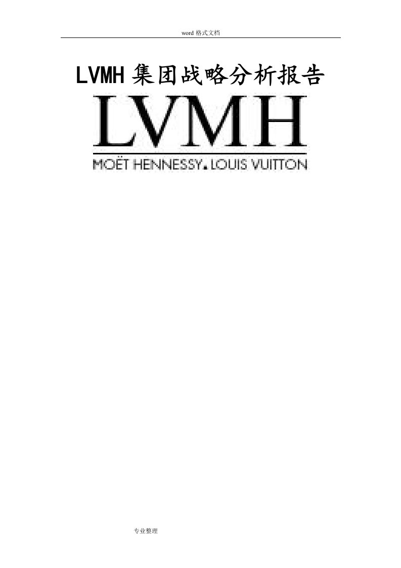 LVMH集团战略分析报告书