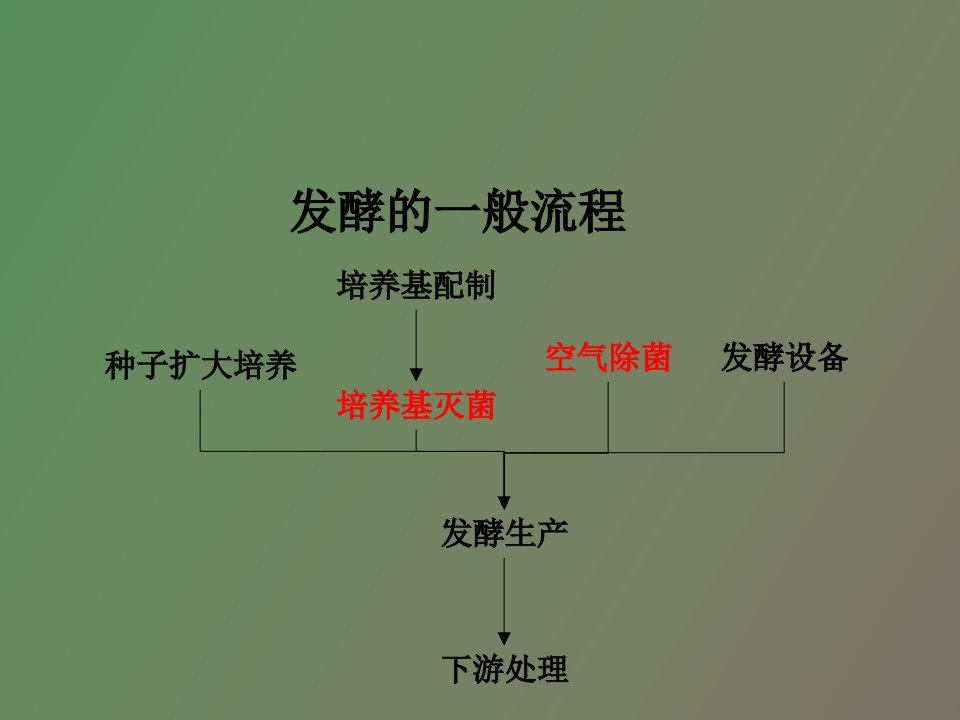 灭菌及无菌空气的制备