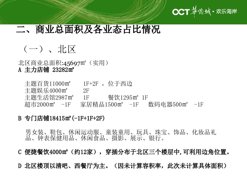 地产智库深圳华侨城欢乐海岸业态报告