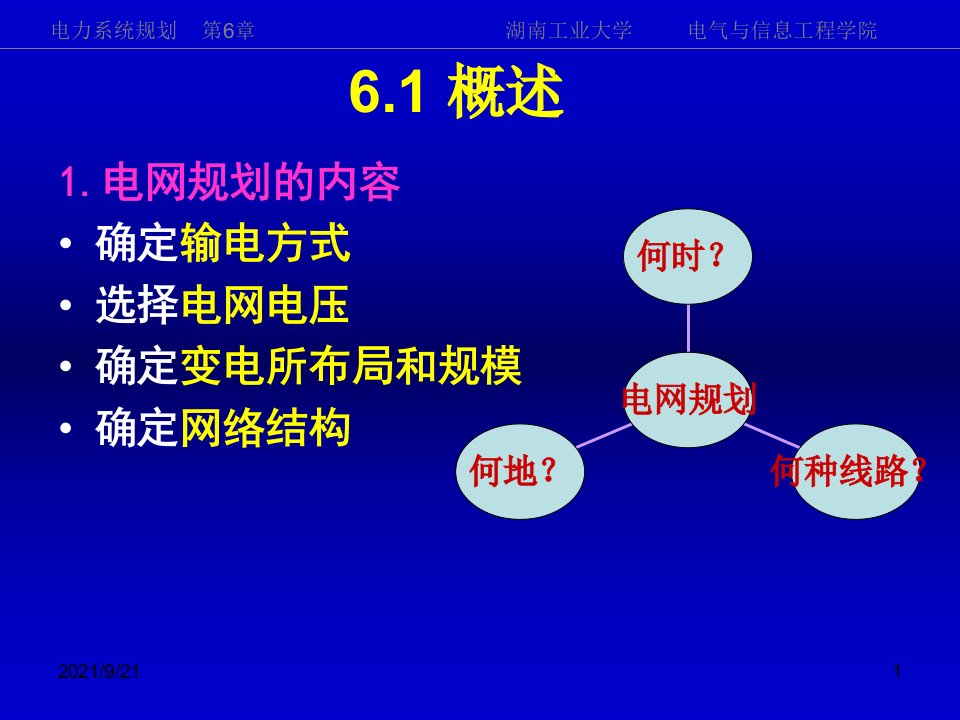 电力系统规划第6章