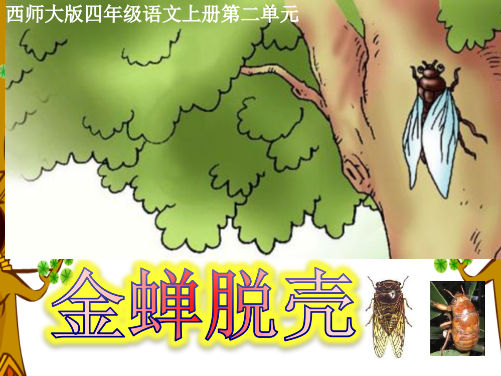 西师大版小学四年级上册语文第8课《金蝉脱壳》课件PPT