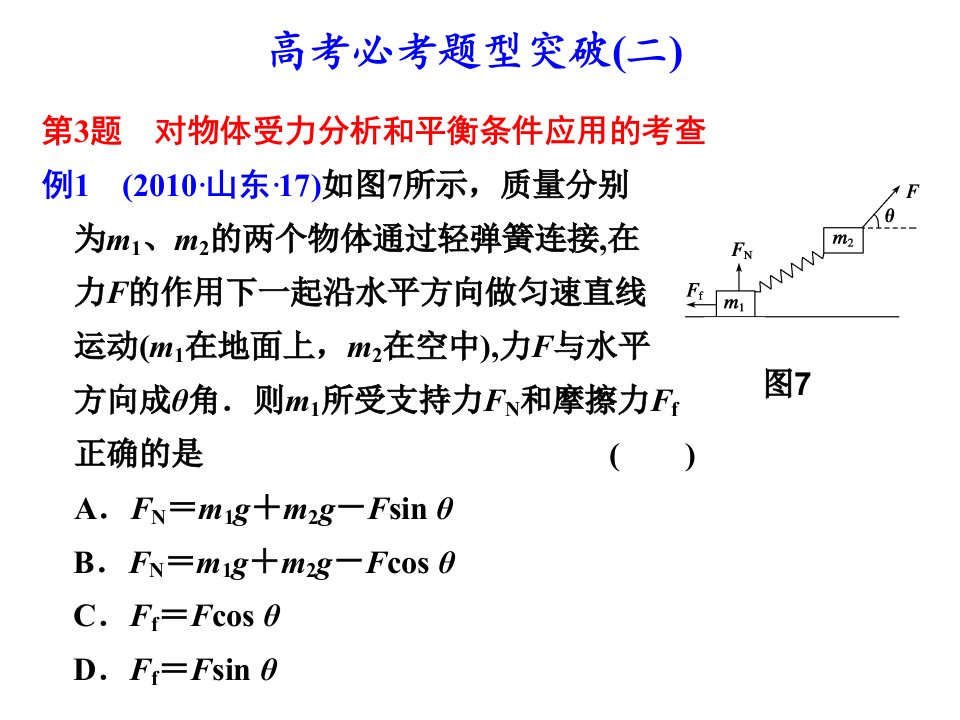 高考必考题型突破