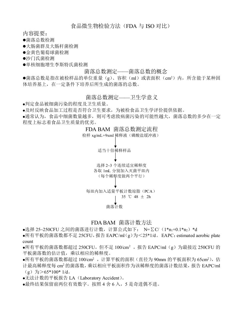 生物科技-食品微生物检验方法