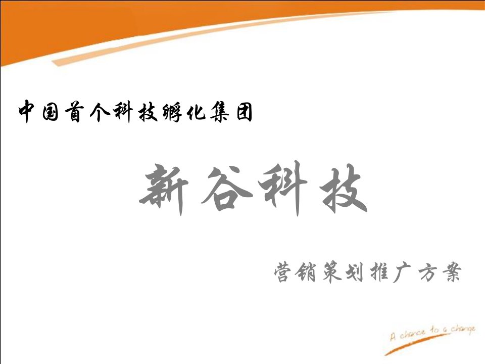 [精选]新谷科技营销策划方案