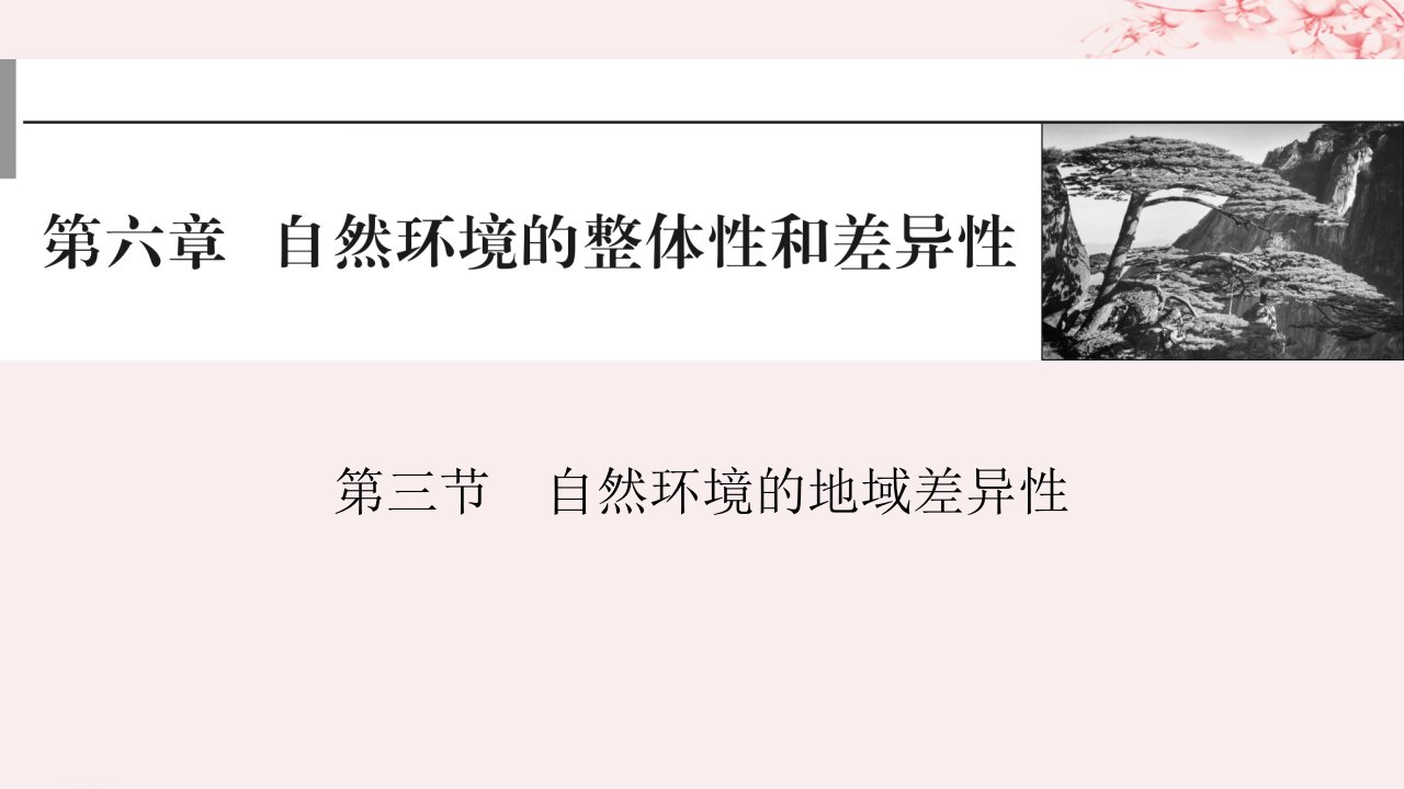 2024版高考地理一轮总复习第一部分自然地理第六章自然环境的整体性与差异性第三节自然环境的地域差异性课件