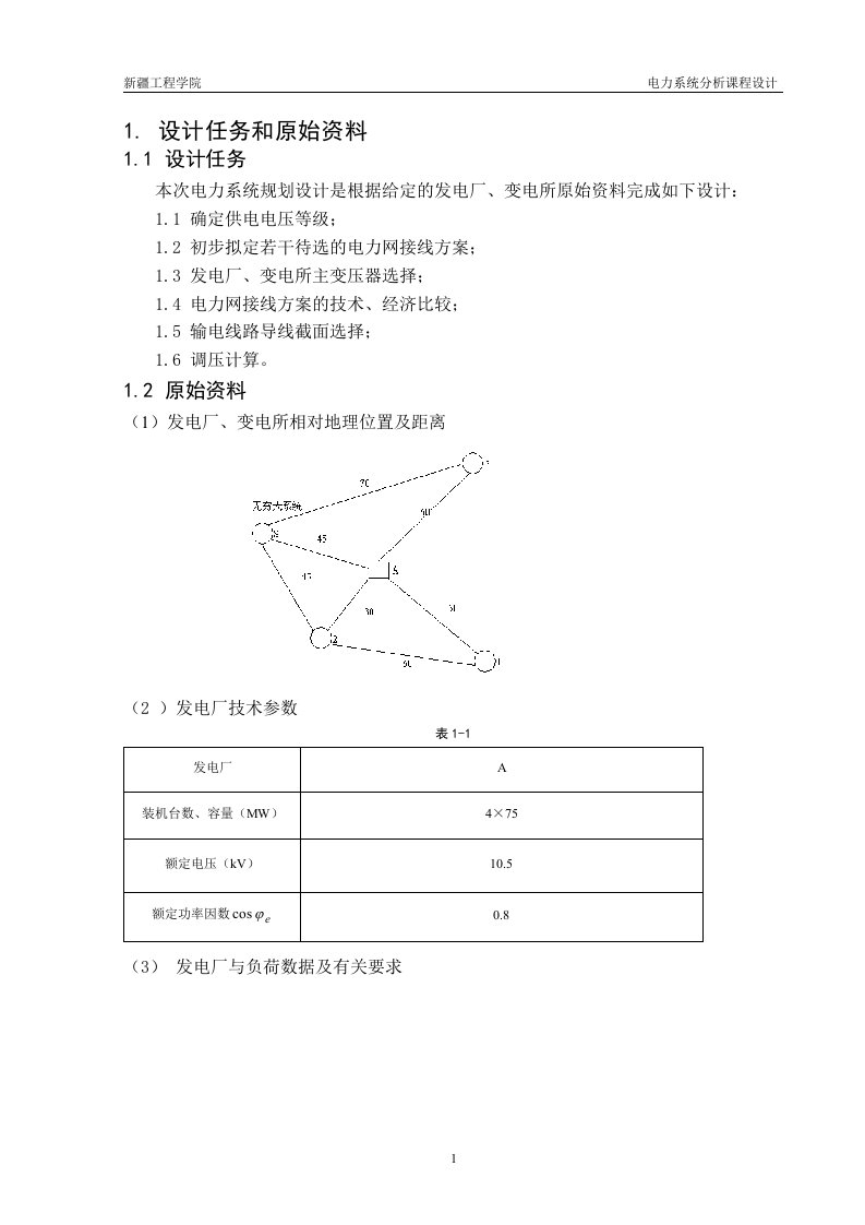 电力系统设计