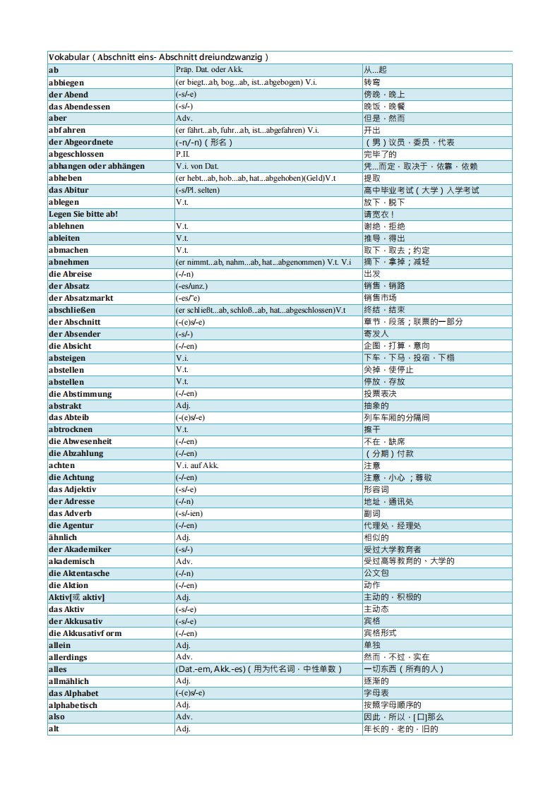 《德语初级教程