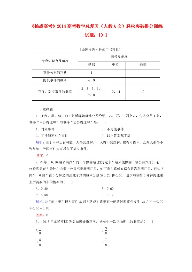 2014高考数学总复习