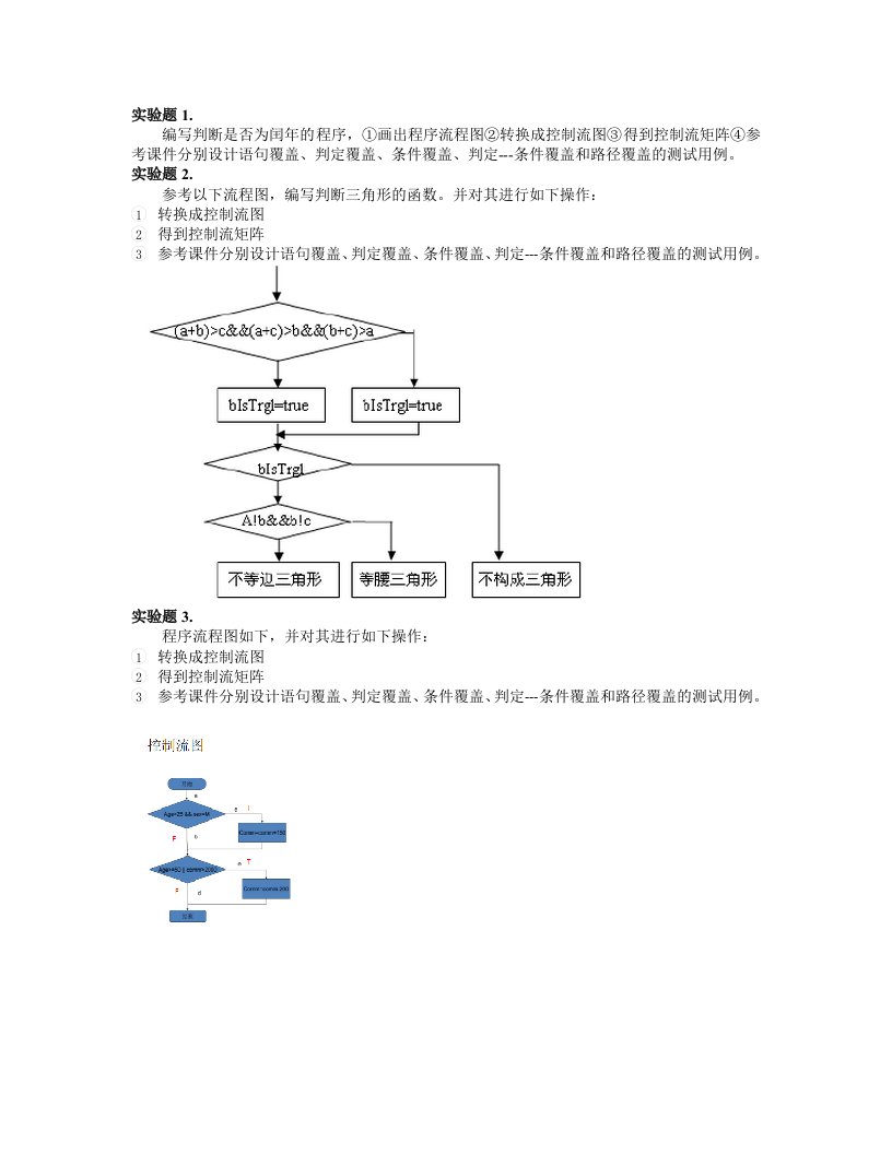 白盒测试实验